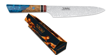 Tokisu SMALL GYUTO Damascus Knife 19.5cm Staypak