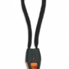 Barbaric Black whistle with cord. 11,5 cm