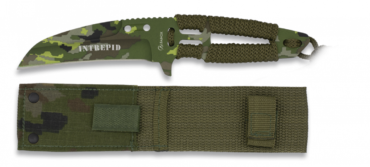 Faca Albainox INTREPID Camuflado Verde