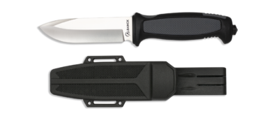 Faca Albainox Preta-Cinza 11 cm