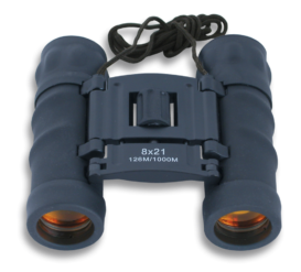 Binocular Albainox 8x21 Lente Rubi – Preto