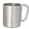 Stainless Steel Mug with Carabiner 200 ml